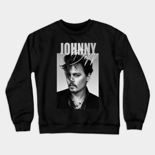 Johnny Depp BW Crewneck Sweatshirt